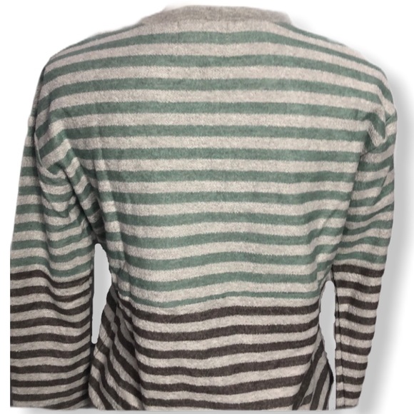 LCT by lucca couture Grey Striped Sweater - Picture 4 of 8